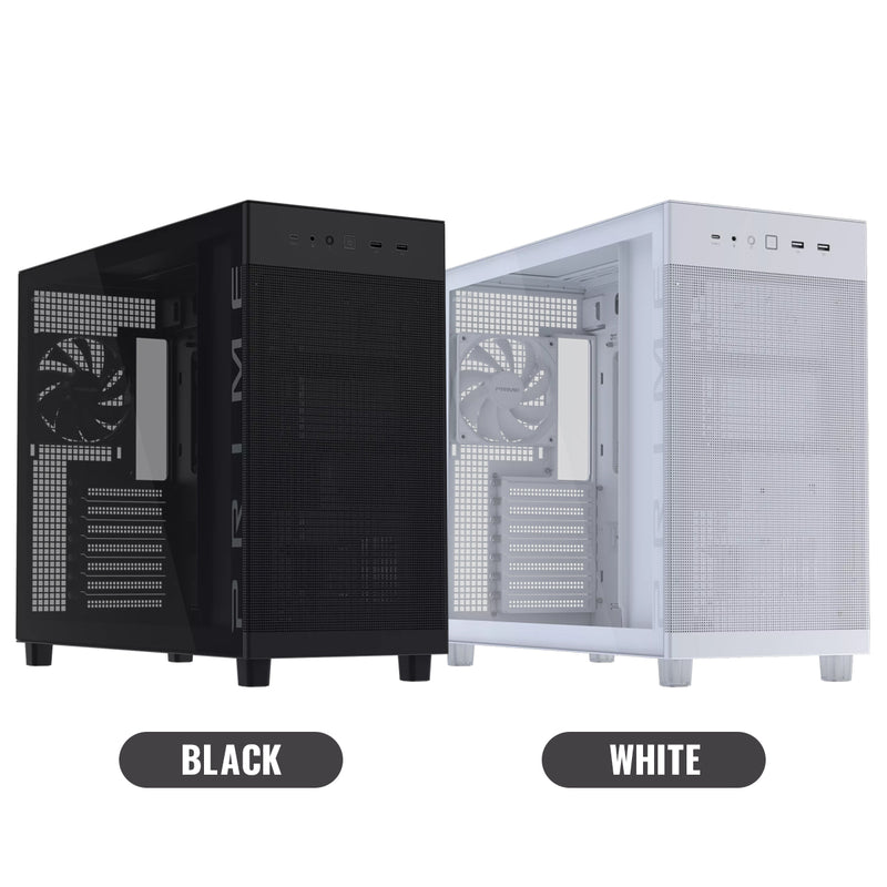 Asus Prime AP303 Tempered Glass Panel ATX PC Case 