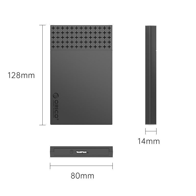 Orico 2526U3-V1 2.5-Inch USB 3.0 Micro-B Hard Drive Enclosure (Black)