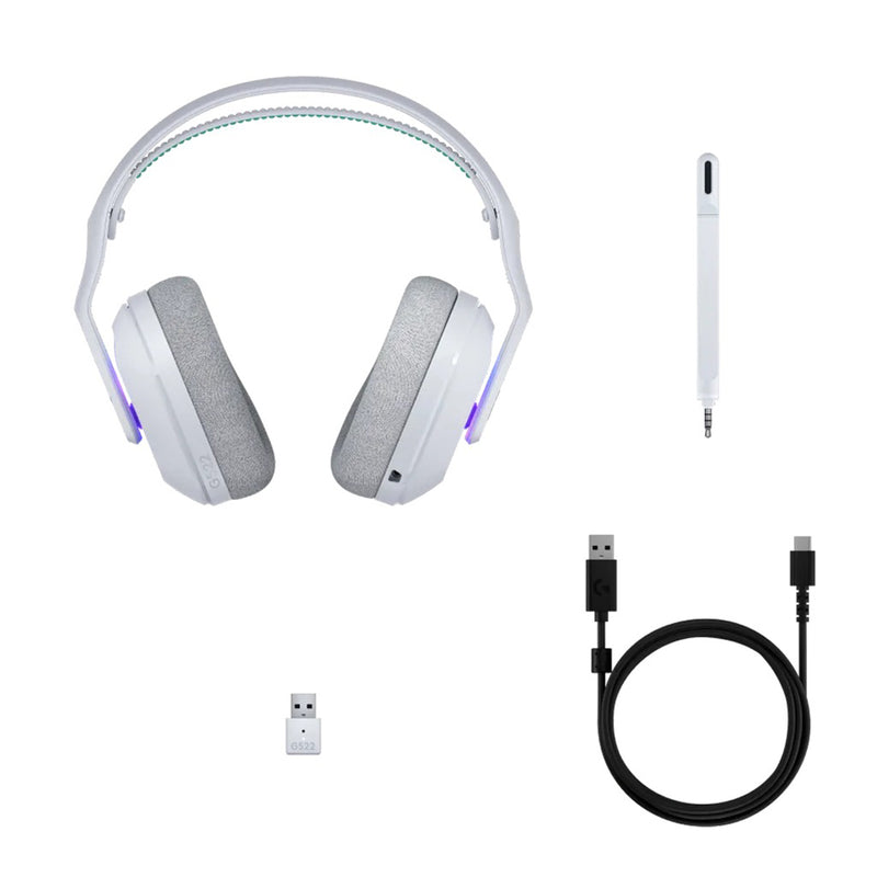 Logitech G522 Lightspeed Wireless Gaming Headset (Black, White)