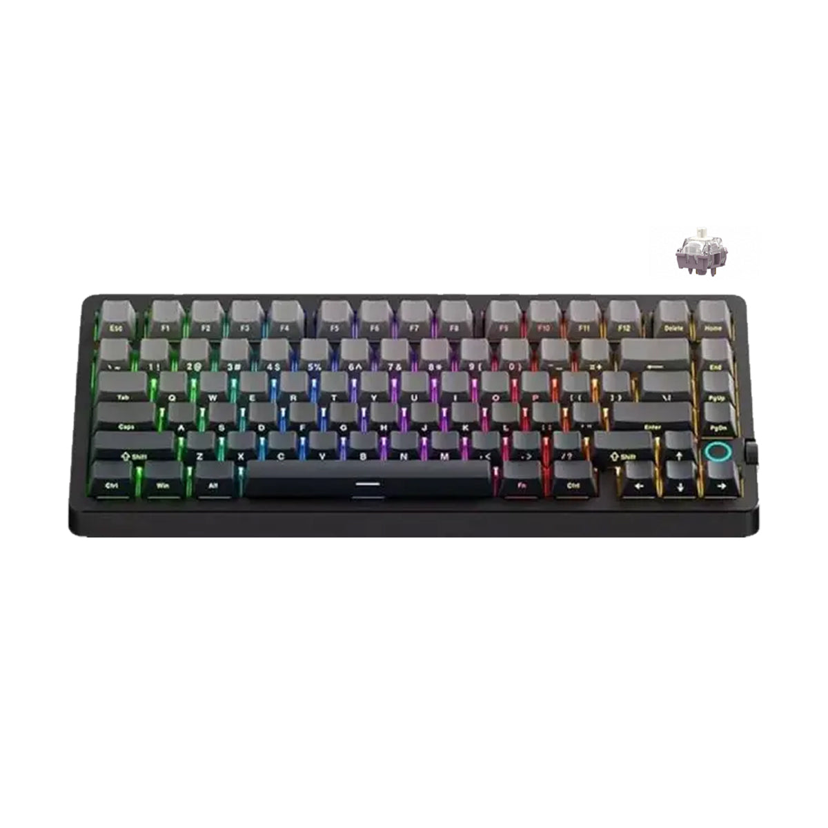 MCHOSE G75 V2 RGB Tri-Mode Hot-Swappable Mechanical Keyboard (Shadow Gradient) (Quick Gold Switch V3)
