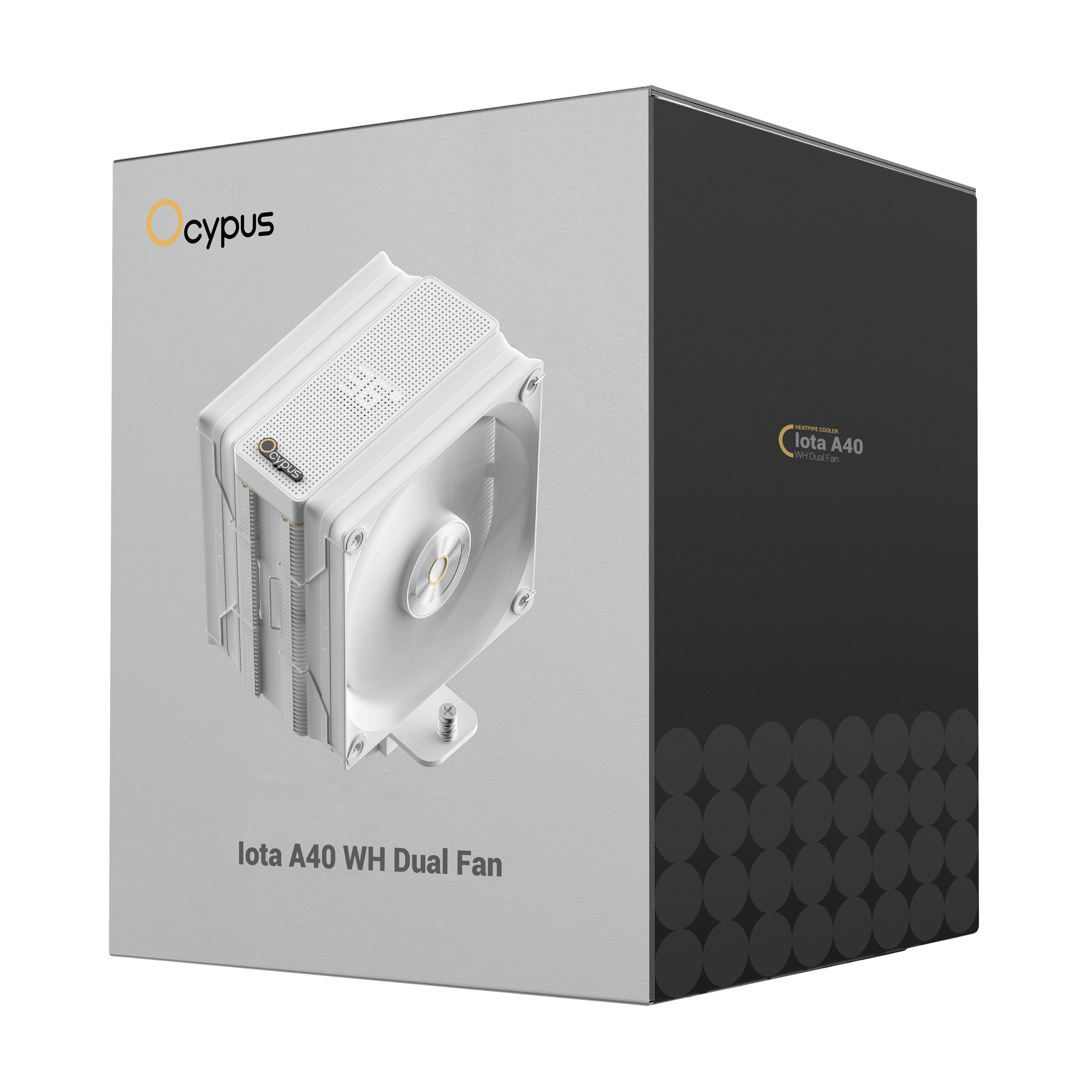 Ocypus Iota A40 Dual Fan 4 Heat-Pipes Single Tower Air Cooler with Dot-Matrix Digital Display