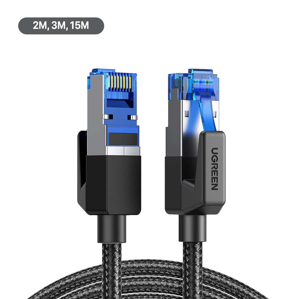 Ugreen Cat8 Pure Copper Round Ethernet Braided Cable