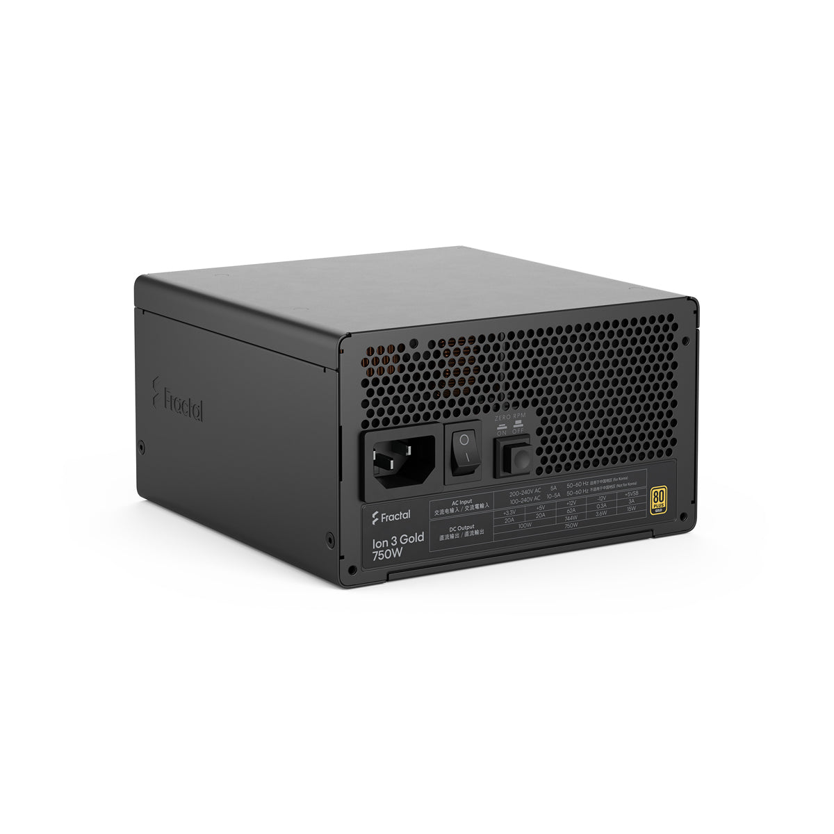 Fractal Design Ion 3 Gold 750W Fully Modular Power Supply (Black)