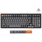 Keychron K4 Max QMK Fully Assembled White Backlight 96% Wireless Mechanical Keyboard - Black (Super Red Switch, Super Brown Switch) (K4M-A1, K4M-A3)