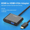 Edit SEO UGreen HDMI To HDMI And VGA Converter - 30cm (Black) (CM101/40744)