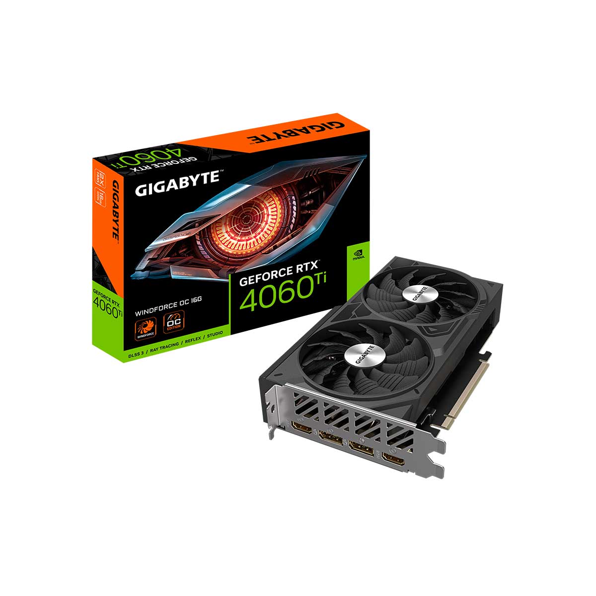 Gigabyte Geforce RTX 4060 TI Windforce OC 16GB GDDR6 Graphics Card