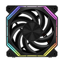 DarkFlash INF34R Single Reverse Blade PWM ARGB Cooling Fan (Black, White)