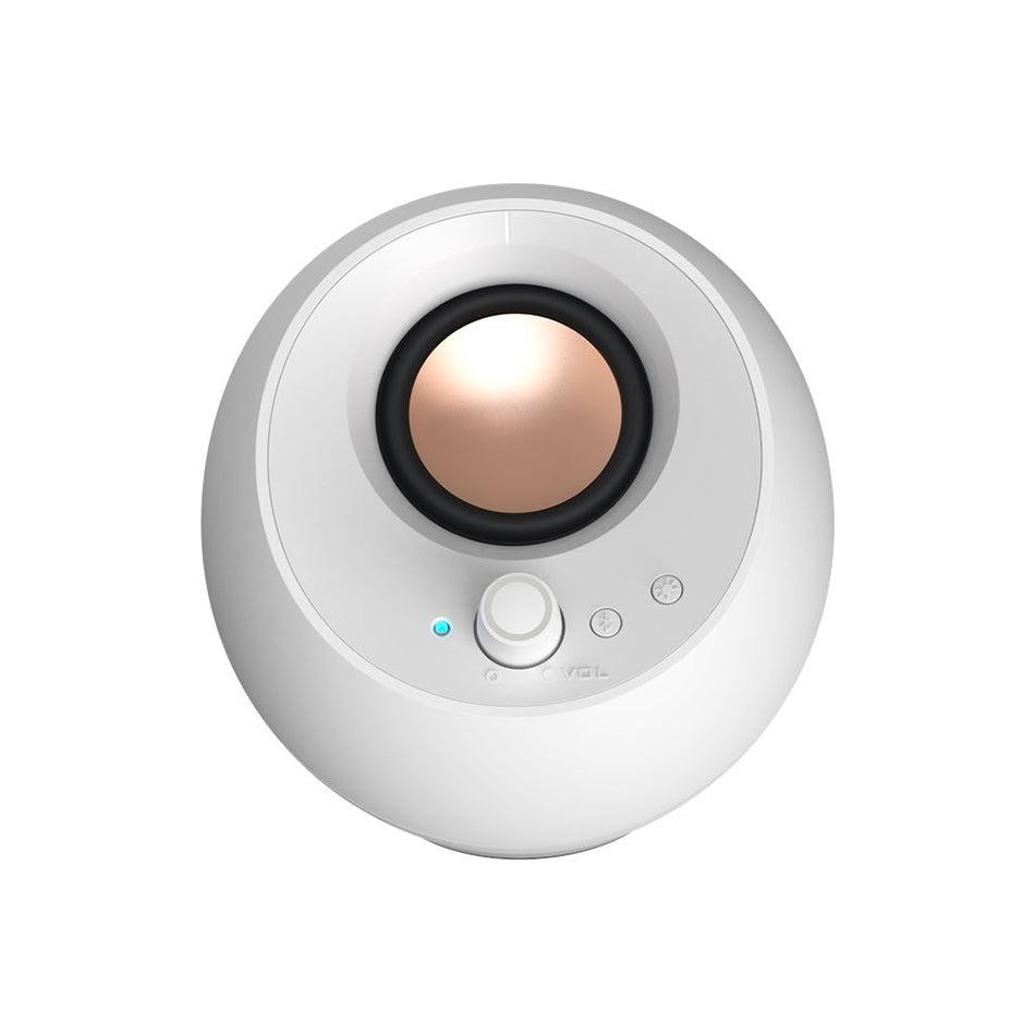 Creative Pebble Pro Minimalist 2.0 USB-C Speakers With Bluetooth 5.3 & Customizable RGB Lighting