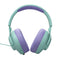 JBL Quantum 100 M2 Wired Over-Ear Gaming Headset (Black, Cyan, Purple)