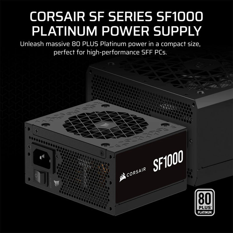 Corsair SF Series SF1000 1000W 80+ Platinum Fully Modular Low-Noise SFX Power Supply