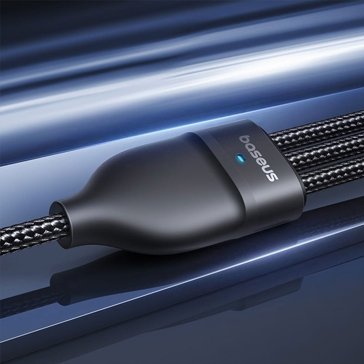 Baseus Flash Series III One-For-Three Fast Charging Cable U+C to C+C+L 100W 1.5m (Cluster Black)