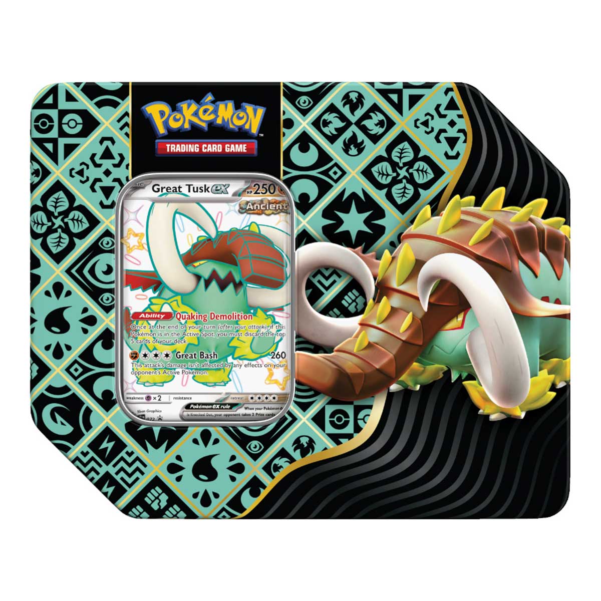 Pokemon TCG SV4.5 Scarlet & Violet Paldean Fates Tin 5-Booster (210-85624)