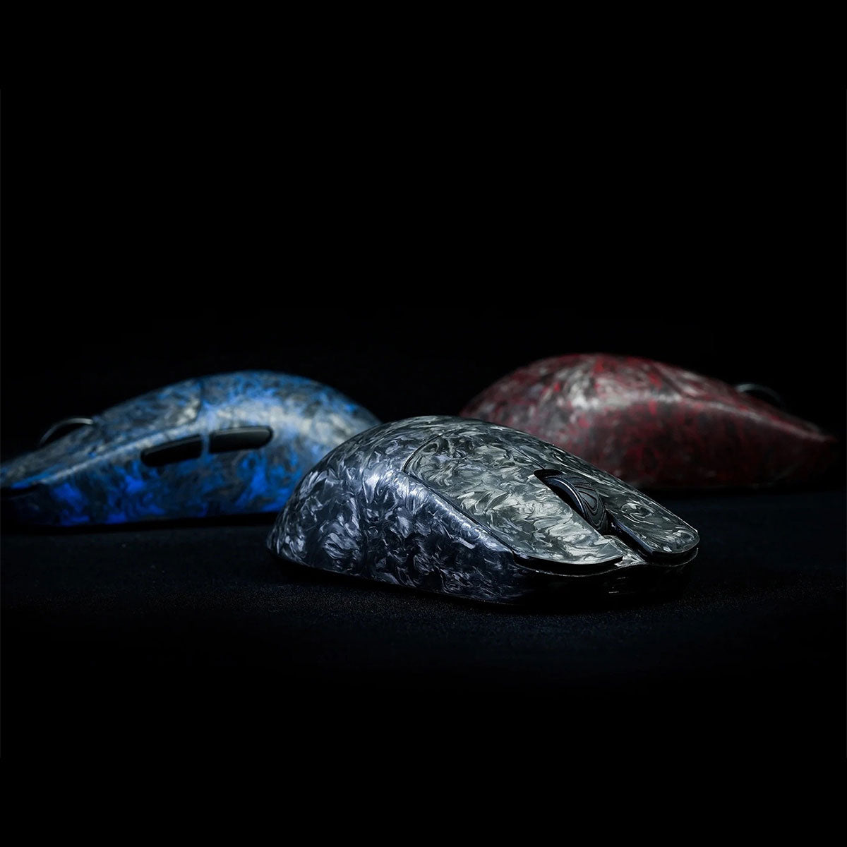 WLMouse YING Forged Carbon Fiber Gaming Mouse ( Black - Glow in the Dark, Black, Blue, Red)
