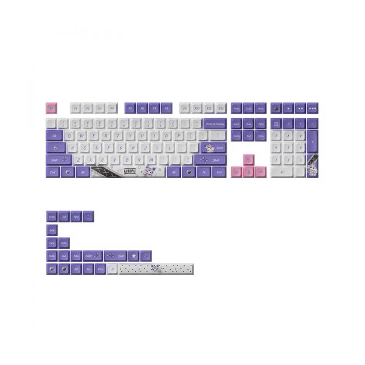 Akko Kuromi Keycap Set Keycap Set JDA Profile 129 Keys