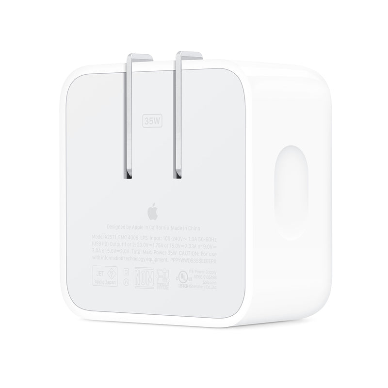 Apple 35W Dual USB-C Port Compact Power Adapter (MW2K3CH/A)