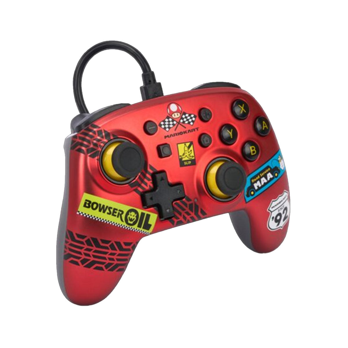 PowerA Nano Red Wired Ergonomic Gaming Controller for Nintendo Switch (Mario kart Racer) (NSGP0124-01)