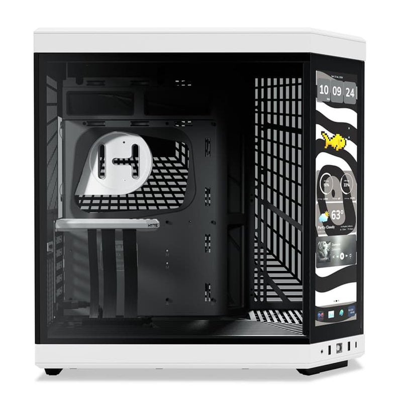 Hyte Y70 Touch Infinite Modern Aesthetic Case (Pitch Black, Black Chery, Panda)