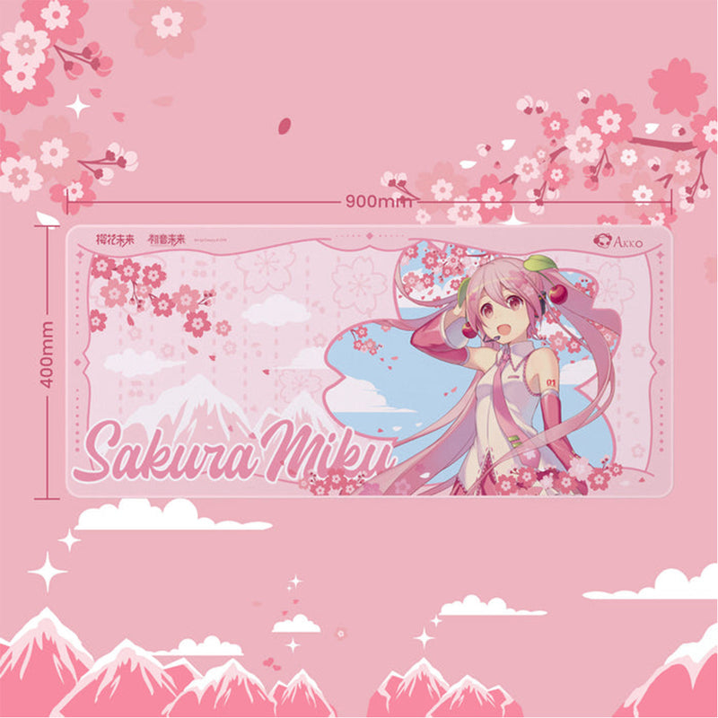 Akko Sakura Miku Mouse Pad (900x400mm)