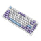 Ajazz AK820 Max RGB Tri-Mode 75% 82-Keys Gasket-mounted Hot Swappable Mechanical Keyboard (Purple/White/Blue) (Magnetic Switch)