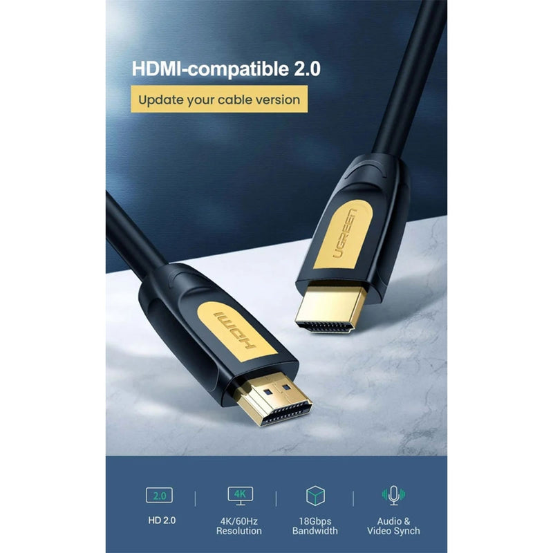Ugreen HDMI 4K Male To Male Cable - 15M (Black) (HD101/11106)