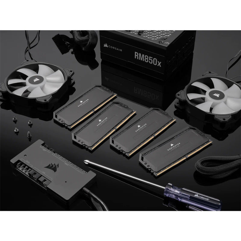 Corsair Dominator Platinum RGB 32GB (2x16GB) DDR5 DRAM 6000Mhz CL30 Memory Kit (Black) (CMT32GX5M2B6000C30)
