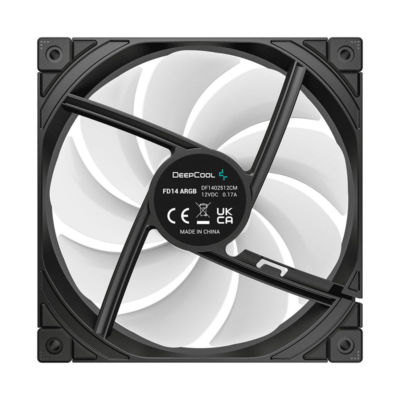 DeepCool FD14 ARGB 140mm Performance Fan (Black, White)