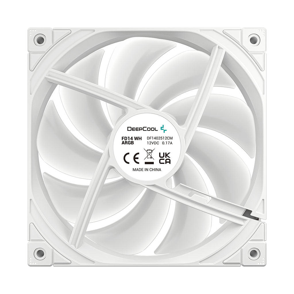 DeepCool FD14 ARGB 140mm Performance Fan (Black, White)