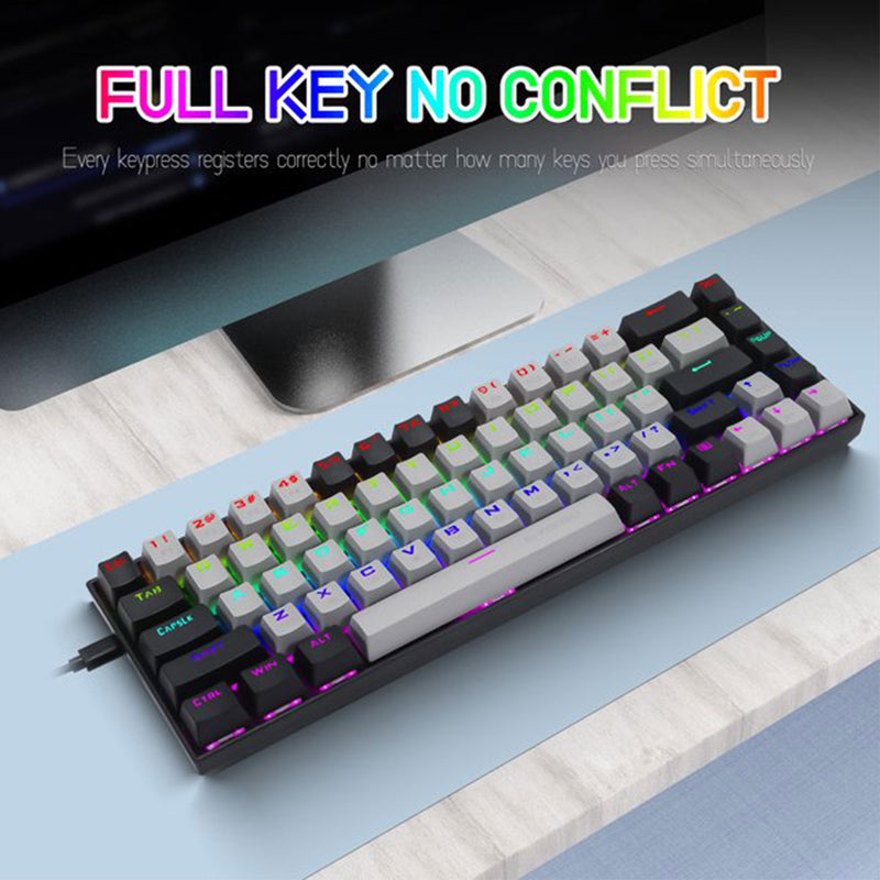 E-Yooso Z-686 RGB 68-Keys Hot Swappable Mechanical Keyboard