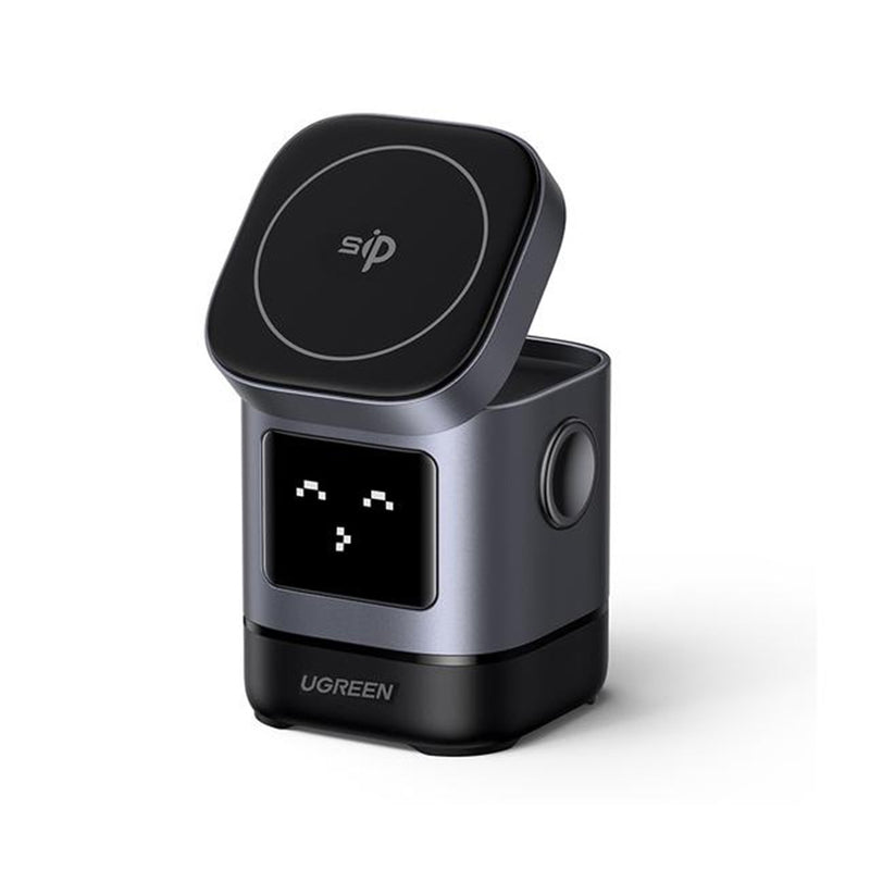 Ugreen Uno Robot 2-in-1 15W Magnetic Wireless Charger for iPhone & AirPods (W709/45775)
