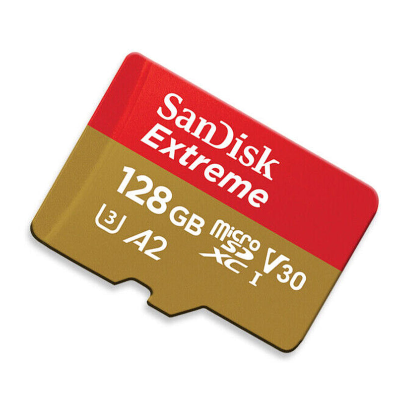 SanDisk 128GB Extreme PRO® microSD™ UHS-I Card with Adapter C10, U3, V30,  A2, 200MB/s Read 90MB/s Write SDSQXCD-128G-GN6MA