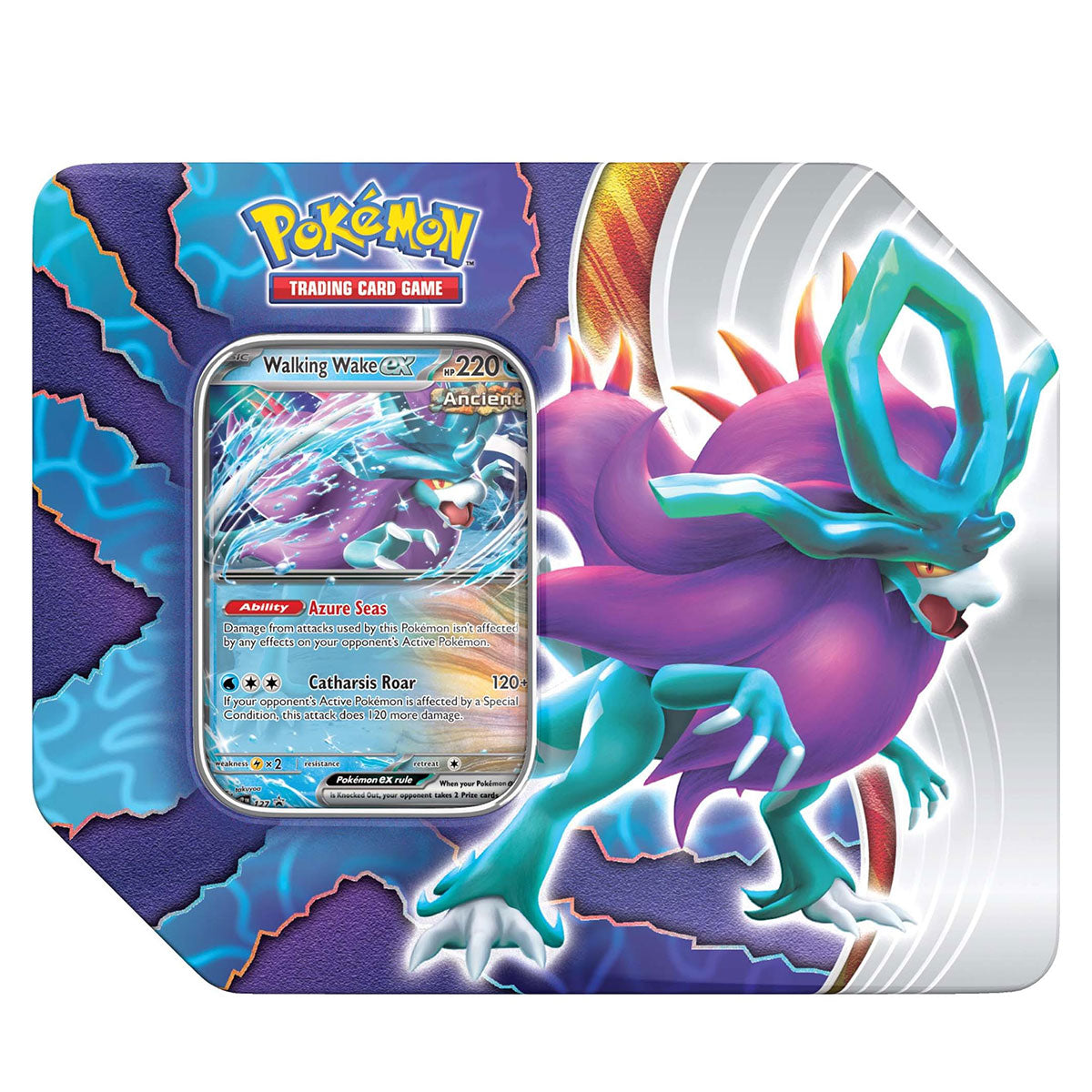 Pokemon Trading Card Game Paradox Clash Tin 5 Booster Pack
