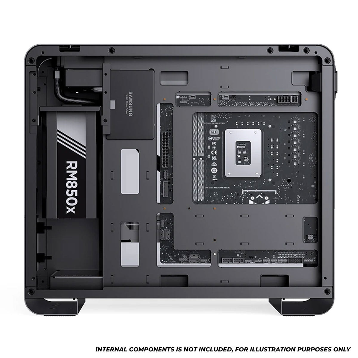 Jonsbo U4 Mini M-ATX Computer Case (Black, White)