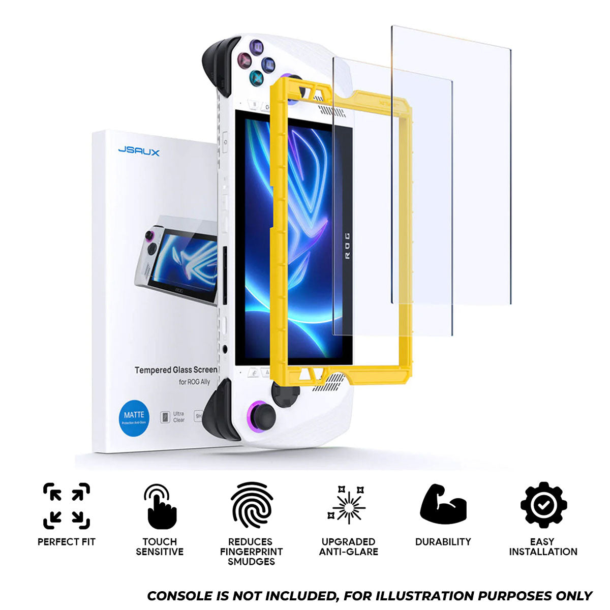 JSAUX Ultra Clear Anti-Glare Screen Matte Protector for ROG Ally / ROG Ally X 2-Pack (GP0113A)
