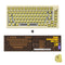 Akko MOD 007B HE DIY Kit with Chocolate ASA Keycap Set 178-Key Cream White (Akko Cream Yellow Magnetic Switch)