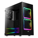 Aerocool TOR-G-BK-V1 ARGB Mid-Tower Case (Black)