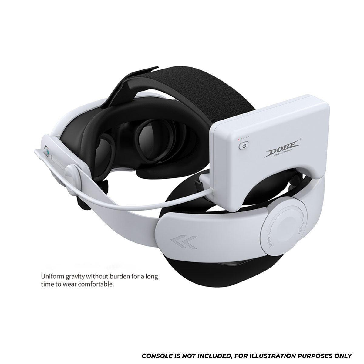 Dobe Adjustable Head Strap & Rechargeable Battery 37000mWh for Meta Quest 3 / Meta Quest 3S TY-3882
