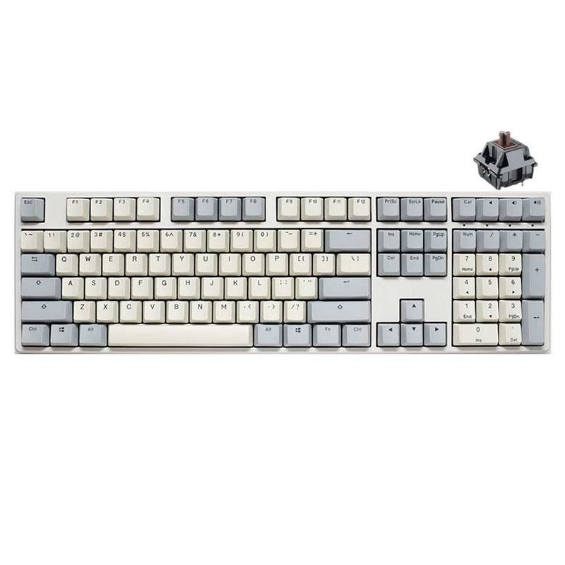 Ducky Origin Vintage Double Shot PBT Mechanical Keyboard (Cherry RGB Brown Switch) (DKOR2308A-CBUSPDOEVINHH1)