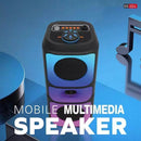 Oudiobop BK-4263 4"x2 RGB Bluetooth Speaker (Black)