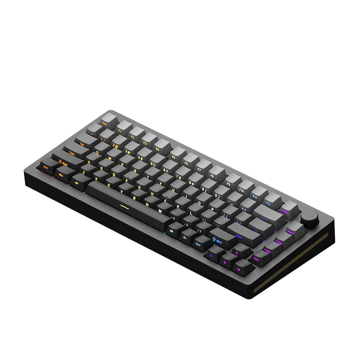 Monsgeek M1W Multi-Mode RGB Hot-Swappable Mechanical Keyboard Black (Akko v3 Piano Pro)