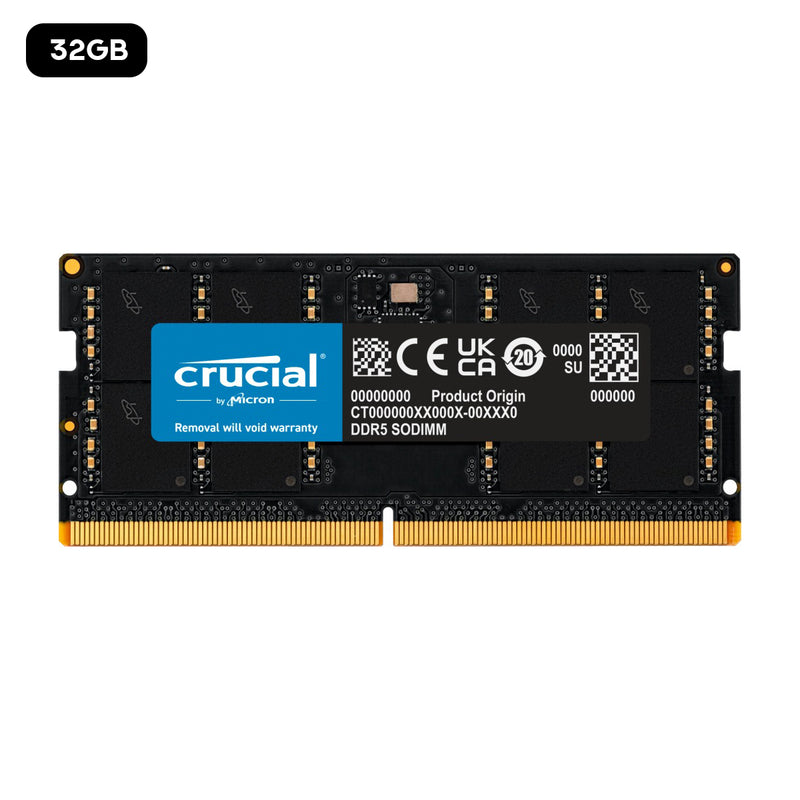 Crucial DDR5 4800MHz CL40 Sodimm Notebook Memory | DataBlitz