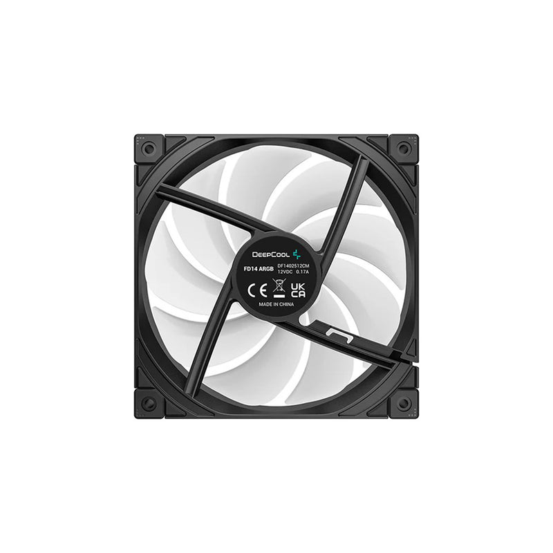 DeepCool FD14 ARGB 3x140mm Fans (Black) (R-FD14-BKAPN3-G)
