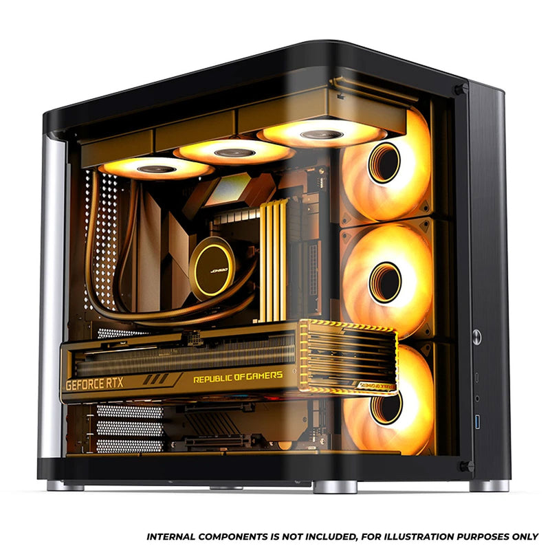 Jonsbo TK-2 ATX Separated Cabinet Computer Case (Black, White)