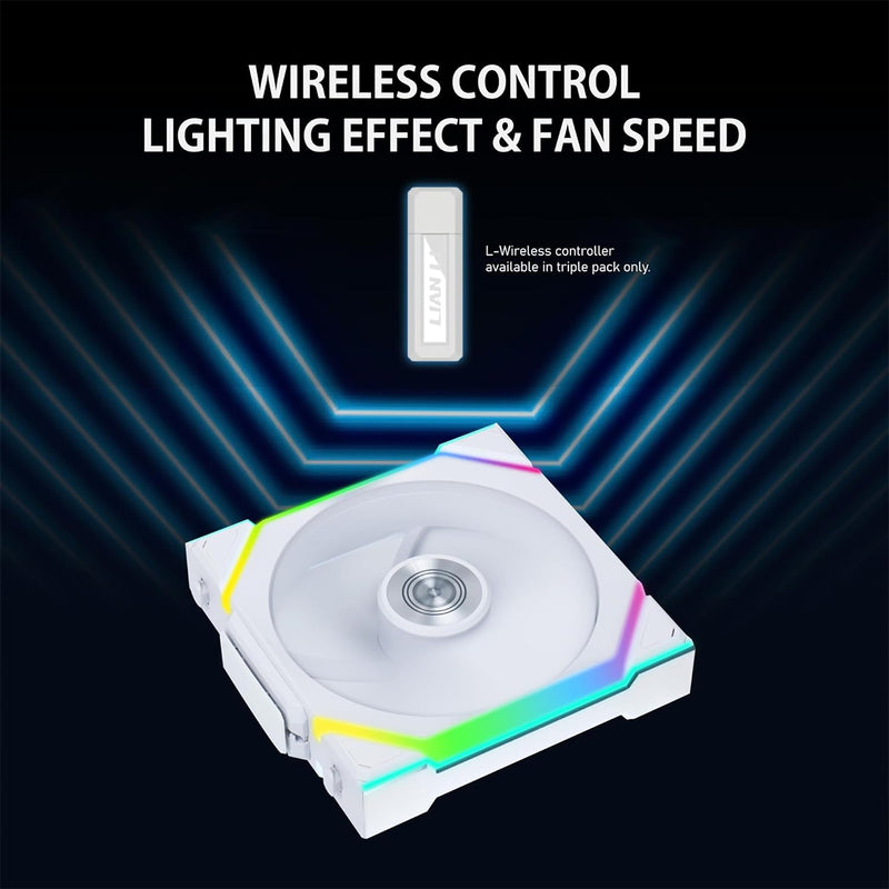 Lian Li Uni Fan SL Wireless 120 ARGB - Single Pack (White) (12SL1W1W)