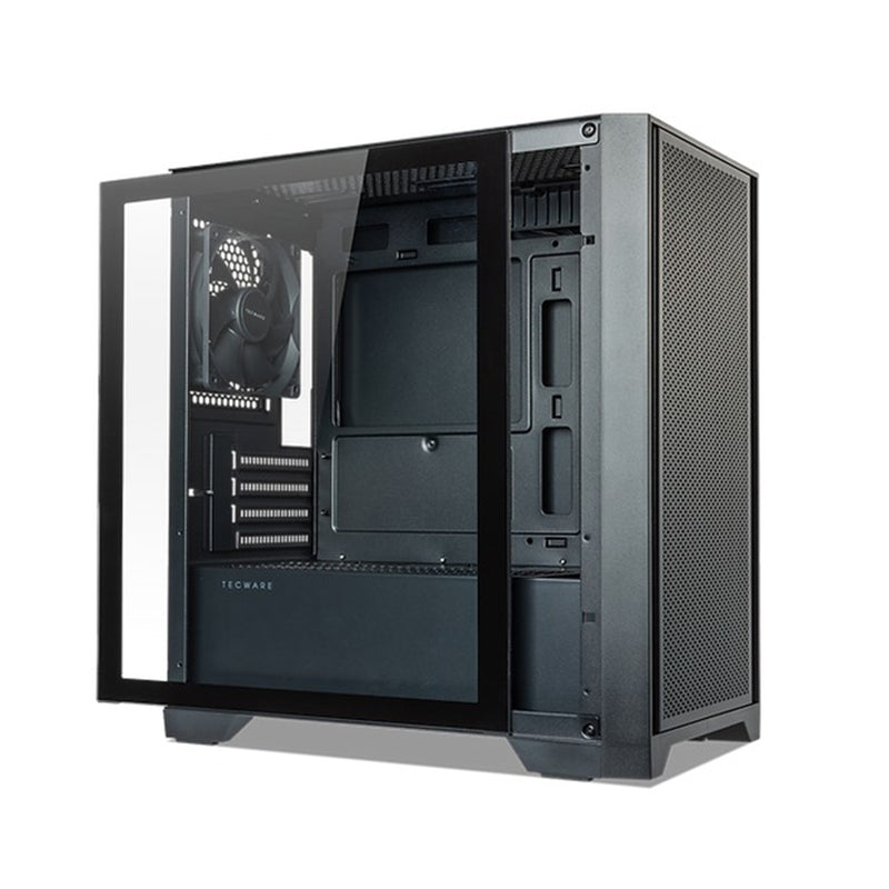 Tecware NEO M2 TG High Airflow Matx Case Tempered Glasse PC Case (Black)