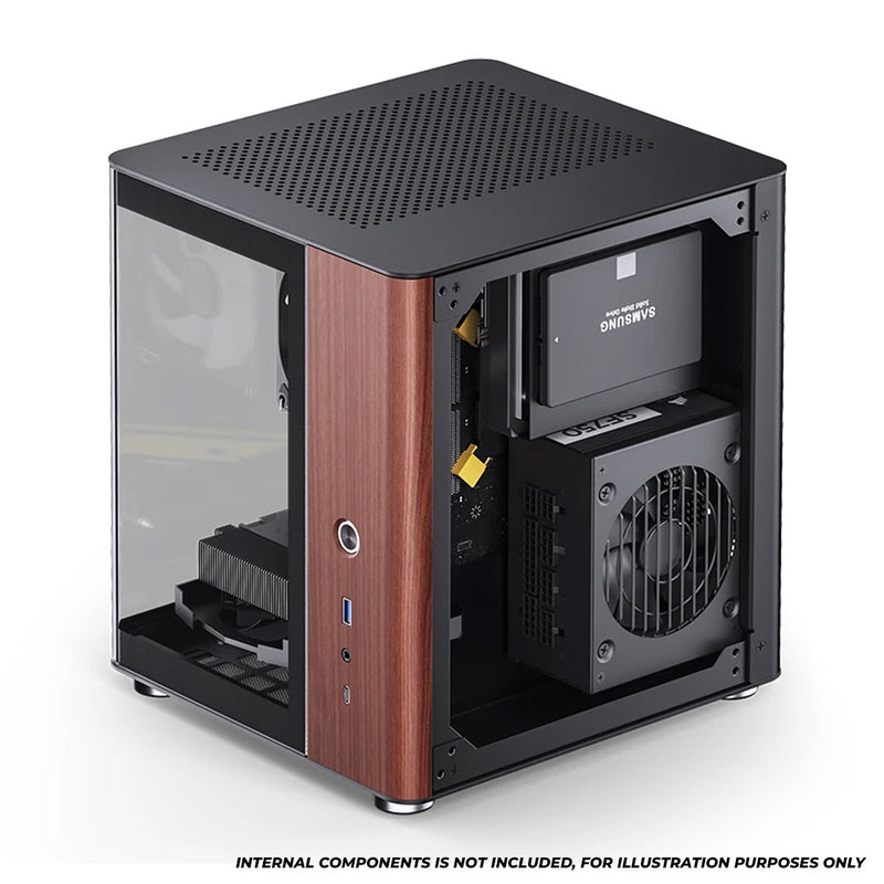 Jonsbo TK-0 ITX Separated Cabinet Computer Case (Black, White)