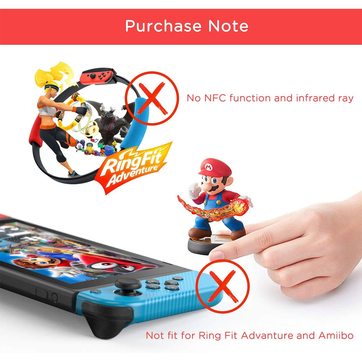 Dobe Joy-Pad (L) / (R) for Nintendo Switch / Nintendo Switch OLED (Blue/Red) TNS-19053