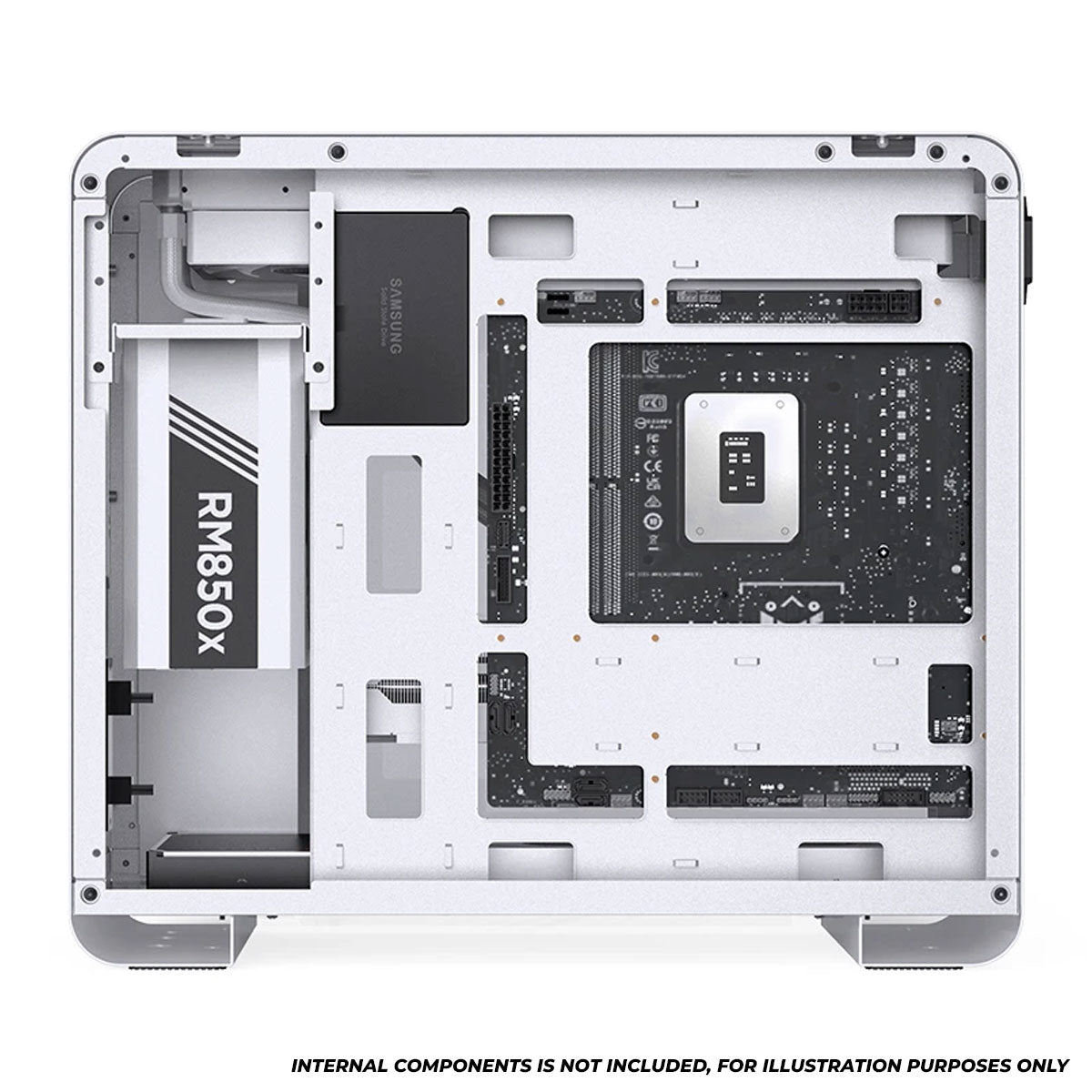 Jonsbo U4 Mini M-ATX Computer Case (Black, White)