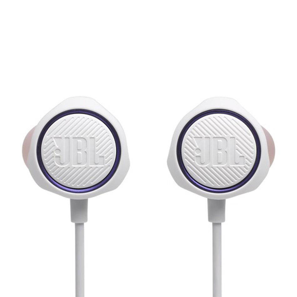 JBL Quantum 50C In-Ear Gaming Headset with USB-C Adapter (Black, White)