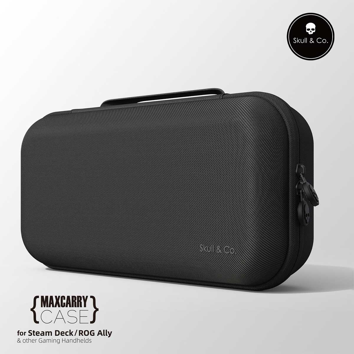 Skull & Co. Maxcarry Case For Steam Deck / Rog Ally & Other Gaming Handhelds (Black) (MCCASE-ALL-BK)