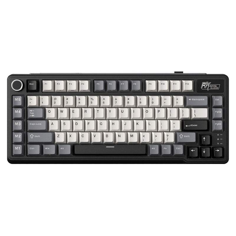 Royal Kludge RK L75 Tri-Mode RGB 85 Keys Hot-Swappable Mechanical Keyboard - Knight Black